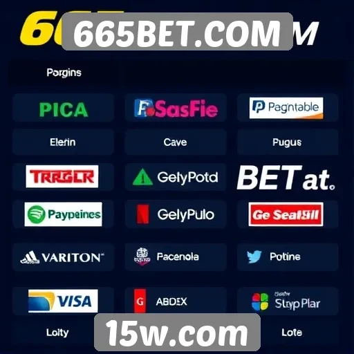 Métodos de pagamento disponíveis no 665BET.COM
